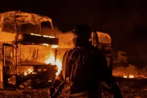 Rusia llev a cabo un intenso ataque areo sobre Kiev: se derribaron 18 misiles