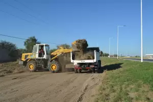 Vialidad Nacional realiz limpieza de colectora de Ruta n 38