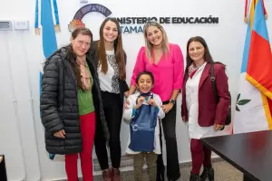 Centurin recibi a Isaac Mikulasch, el alumno de San Antonio que recit a la Constitucin Nacional