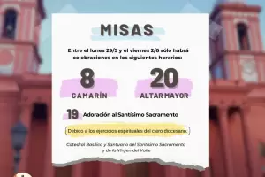 Misas en la Catedral: cambios de horarios por retiro del clero
