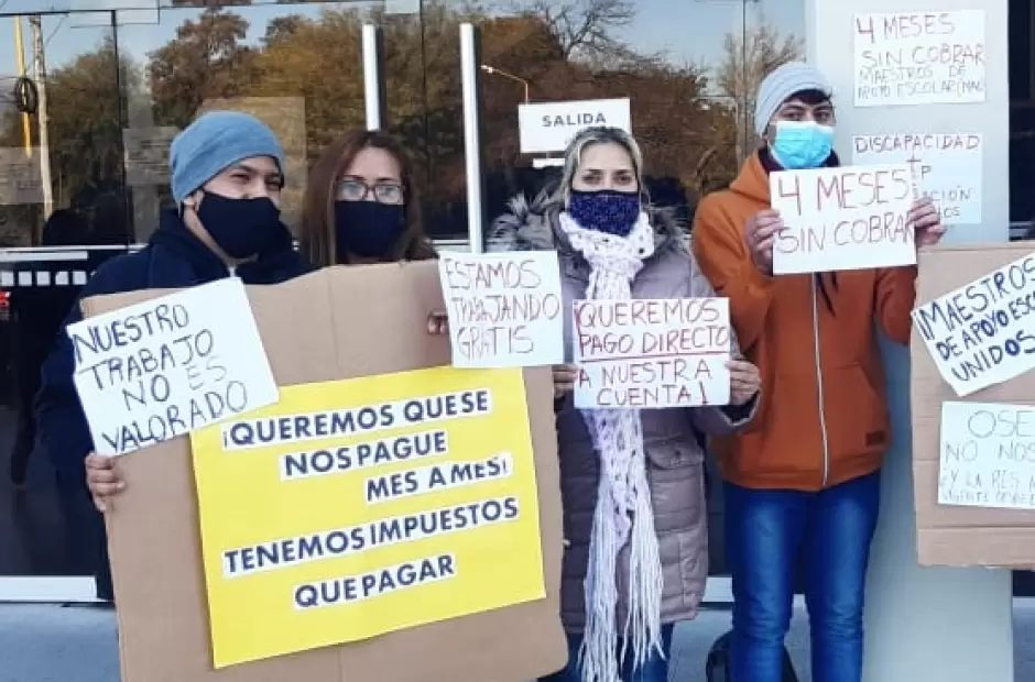 Durante la pandemia las maestras integradoras sufrieron la falta de pago de sus