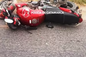 Motociclista derrap� en Valle Viejo
