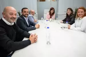 Cristina se reuni con el Movimiento Evita en la previa del acto en Plaza de Mayo