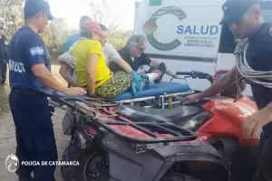 Asistieron a una turista lesionada en Sierra del Gracin