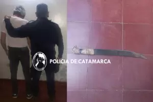 Aprehendieron a un hombre por atacar con un machete a los hijos de una mujer