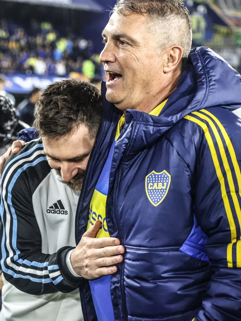 Blas Giunta reveló qué le dijo a Messi que lo hizo tentar en el partido