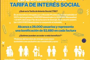 Empadronan usuarios para la Tarifa Social en Lavalle