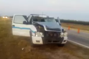Pomn: Violento choque en la Ruta 46