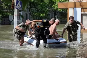 Putin culp a Ucrania por la destruccin de la represa de Kajovka: "Es una salvajada"
