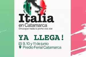 Todo listo para Italia en Catamarca: el evento arranca esta tarde