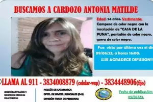 Buscan intensamente a una mujer desaparecida