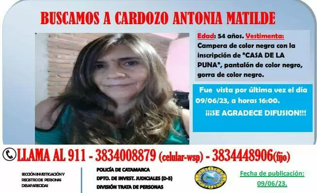 busqeda cardozo antonia matilde