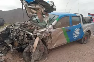 El conductor de una camioneta muri en la Ruta 60, en un tremendo choque frontal entre dos camionetas
