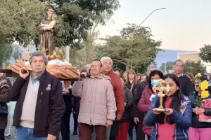 Procesin, Misa y locreada en la fiesta de San Antonio