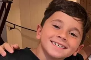La tierna reaccin de Mateo Messi con un delivery que lleg a su casa