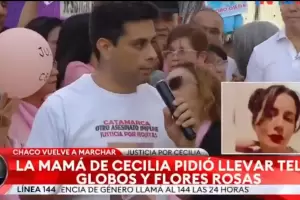 Fernando Rojas en Chaco: Levant su voz por Cecilia Strzyzowski y pidi justicia por el crimen de su padre