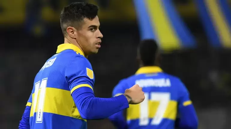 El festejo de Martín Payero ante Belgrano (Foto: Fotobaires)