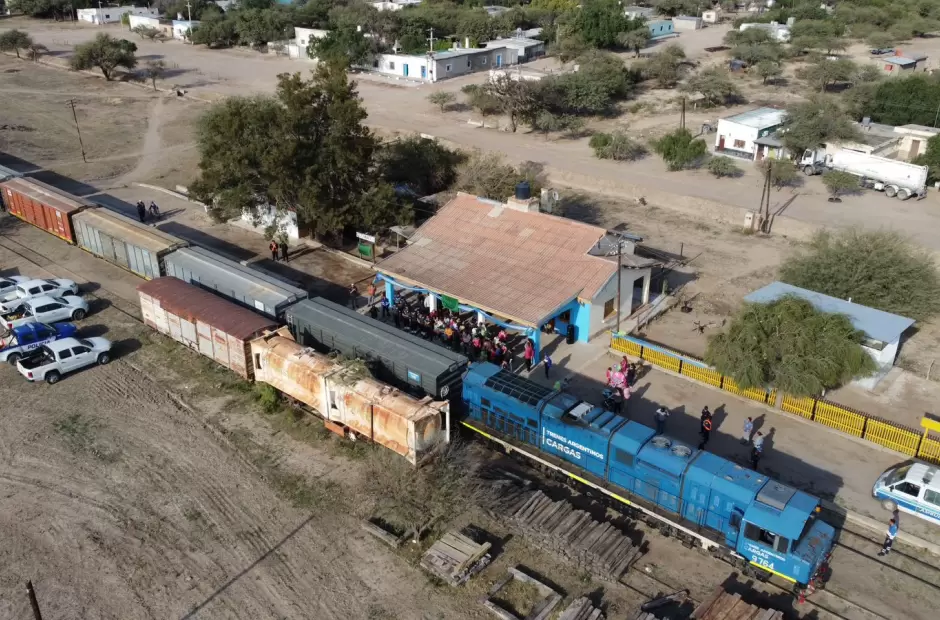 Tren solidario en Recreo