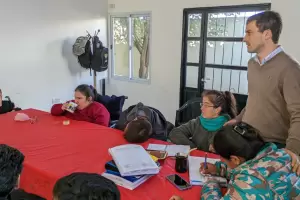 Monti, ya en campaa, visito APYFADIM