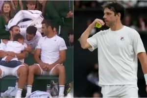 Zeballos consol al hijo de un rival y su conmovedor gesto se hizo viral en Wimbledon