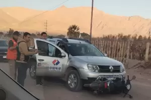Camioneta de una empresa minera choc en Fiambal