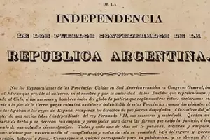 La Aduana recuper un impreso original de la Declaracin de Independencia de 1816