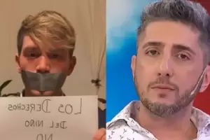 Lucas Benvenuto hizo un vivo durante los Premios Martn Fierro, por la posible presencia de Jey Mammon: "Con los nios no"