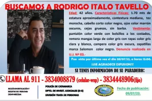 Intensa b�squeda de Rodrigo Italo Tavello