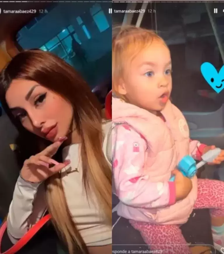 Tamara Bez fue a visitar a L-Gante junto a su hija Jamaica. (Foto: Istgram / tamaraabaez429)