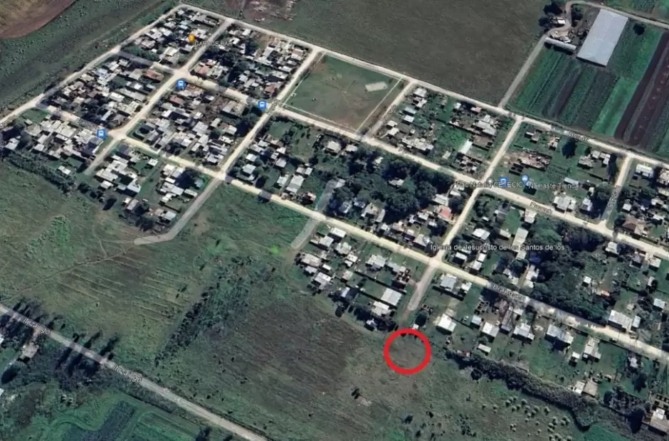 Mapa donde encontraron los restos