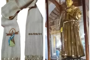 Reconocida telera regal una estola para el Beato Mamerto Esqui