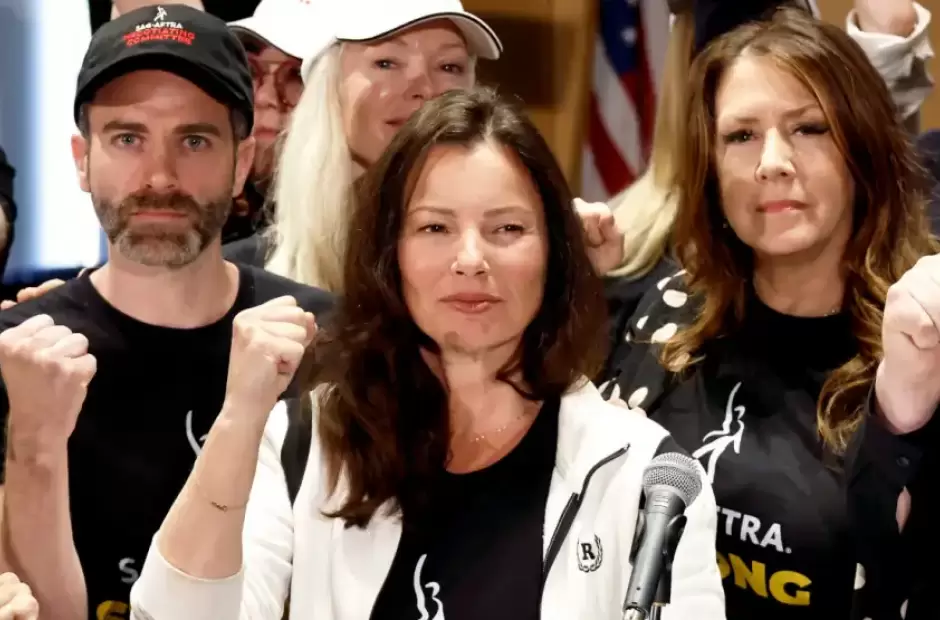 Fran Drescher, presidenta del sindicato de actores SAG-AFTRA