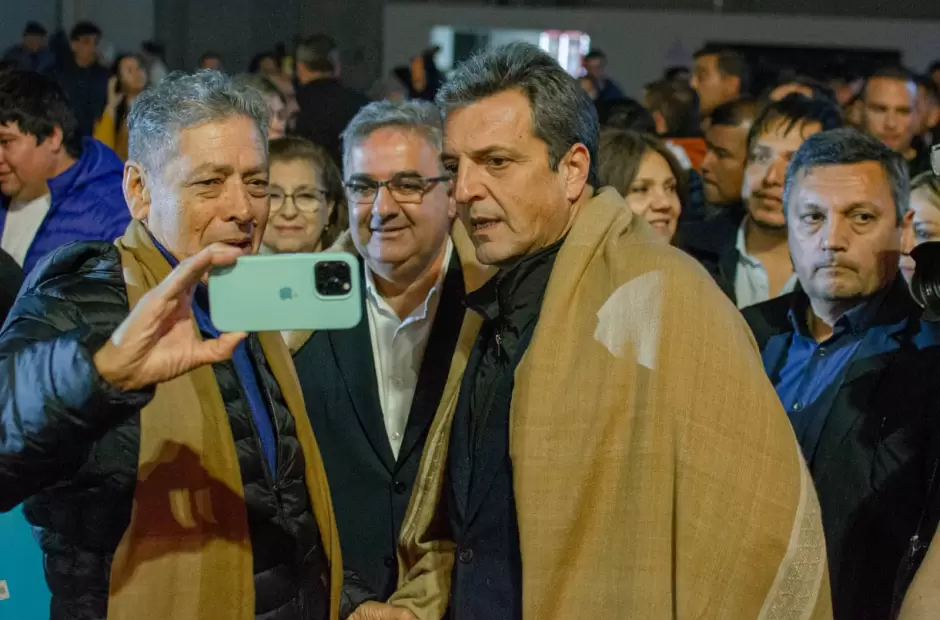 Jalil y Massa en la apertura del Poncho 2023