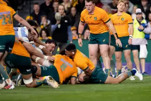 Los Pumas lograron un gran triunfo ante Australia con un try en el ltimo minuto