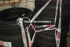Secuestraron neumticos que eran trasportados de forma ilegal en el puesto caminero de La Via