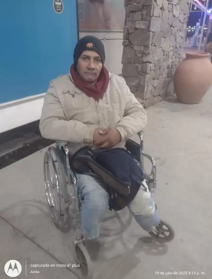 hombre que no pudo ingresar al Poncho