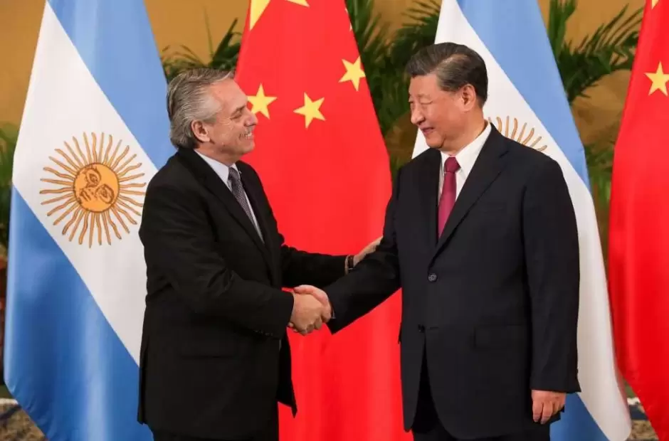 Alberto Fernndez y Xi Jinping