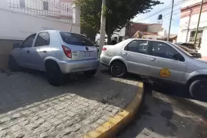 Impactante choque en pleno centro
