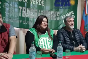 Fuerte respaldo de dirigentes nacionales de ATE a Arvalo: "Vamos a continuar el camino de las reivindicaciones"