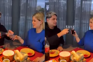 Wanda Nara comparti un emotivo brindis con su amigo de toda la vida, Kennys Palacios