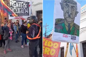 Organizaciones de izquierda protestaron contra la llegada de Gerardo Morales