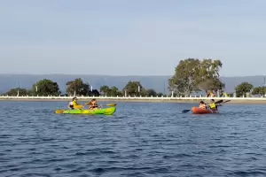 Kayak, hidrobicis y tirolesa para disfrutar en el Dique El Jumeal