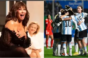 Moria Casn sorprendi a las jugadoras de la Seleccin argentina y el momento se hizo viral