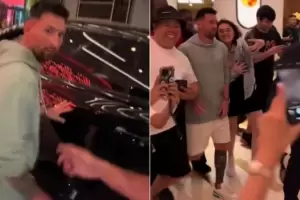 El mal momento que vivi Messi en un shopping de Miami