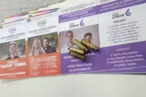Encontraron balas en una boleta encabezada por el opositor Ignacio Torres