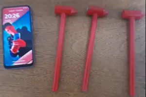 Un grupo de adolescentes roban, usando los martillos de emergencia de los colectivos como arma