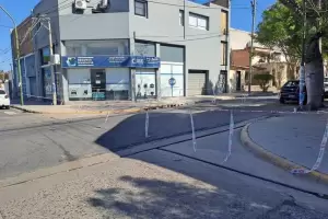 Corte de trnsito en pleno centro debido a trabajos de Aguas de Catamarca