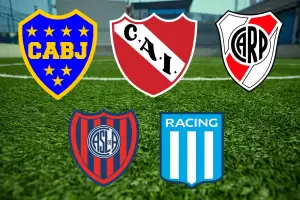 Los cinco grandes del ftbol argentino: cmo llegaron a obtener ese ttulo