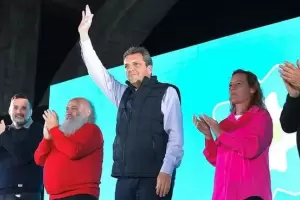 Massa particip� de un acto en Ferro y apunt� a disputarle votos al n�cleo de Juan Grabois