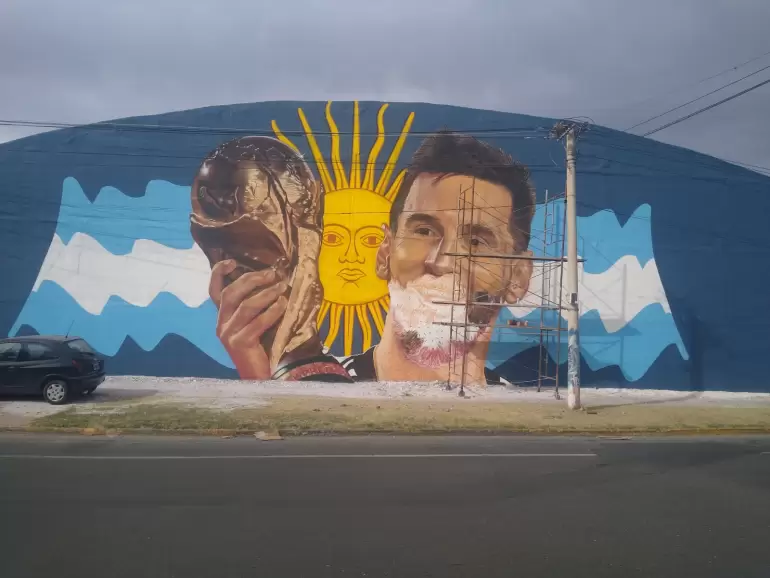 mural messi